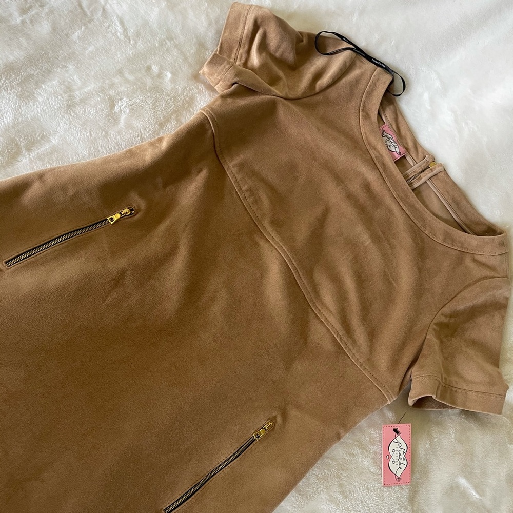 Phoebe couture suede dress